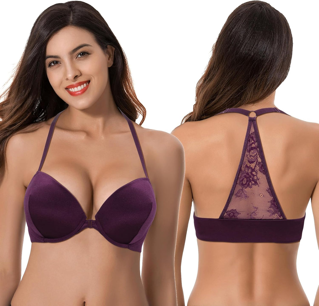 Curve Muse Damen Hochdrücken Fügen Sie 1 und eine halbe Tasse hinzu Bügel Halfter vorne schliessen B