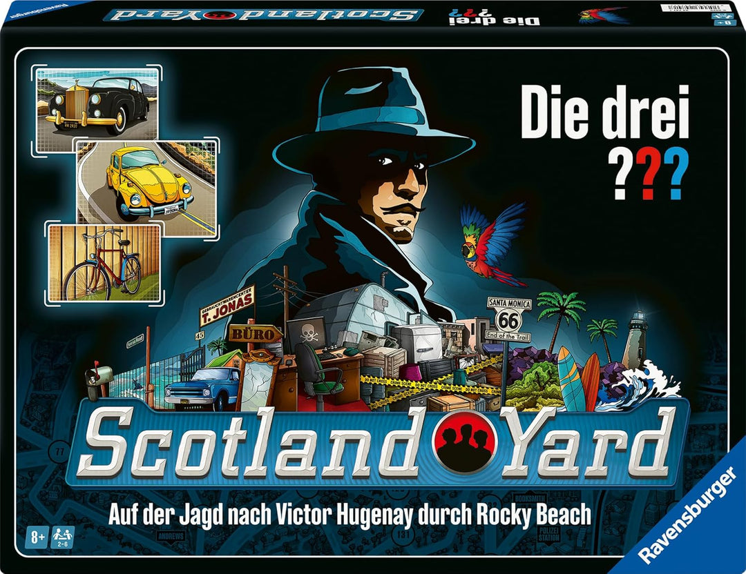 Ravensburger 24741 - Die DREI ??? Scotland Yard - Der Spieleklassiker für 2-6 Personen ab 8 Jahren m