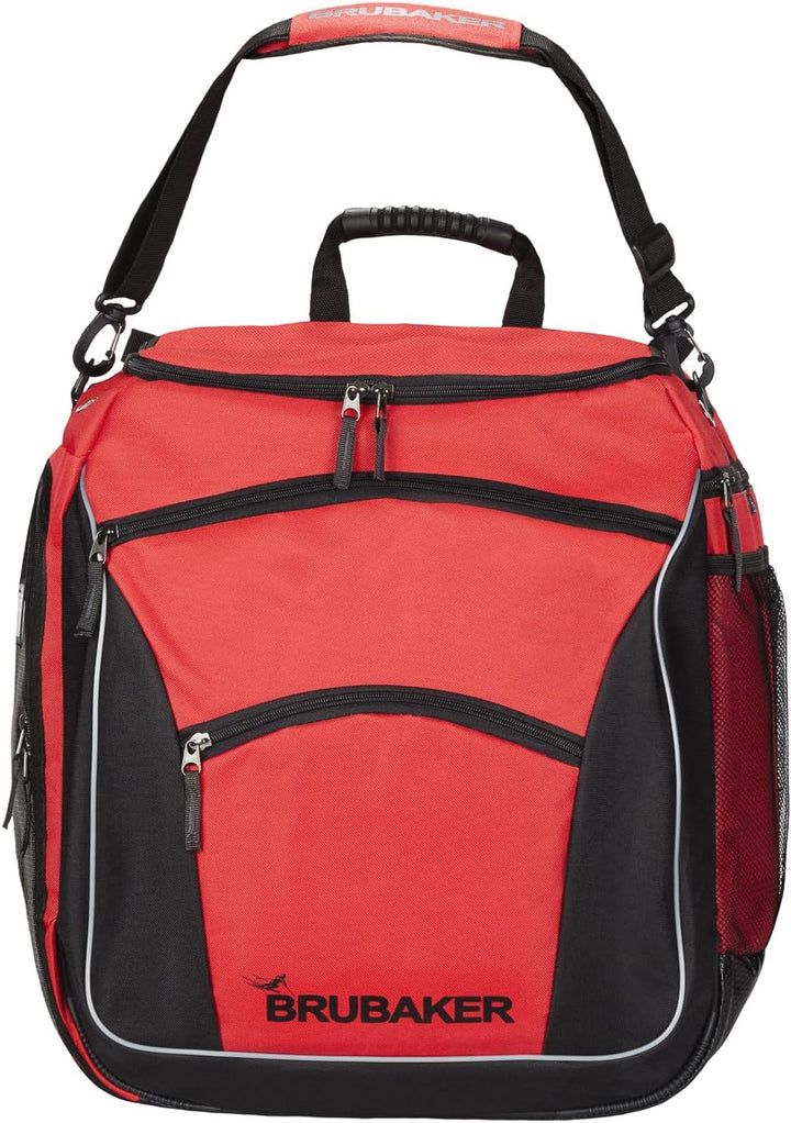 BRUBAKER Skischuhtasche Professional für Schuhe und Helm mit Rucksack-Tragegurten und Schaum-Rückenp