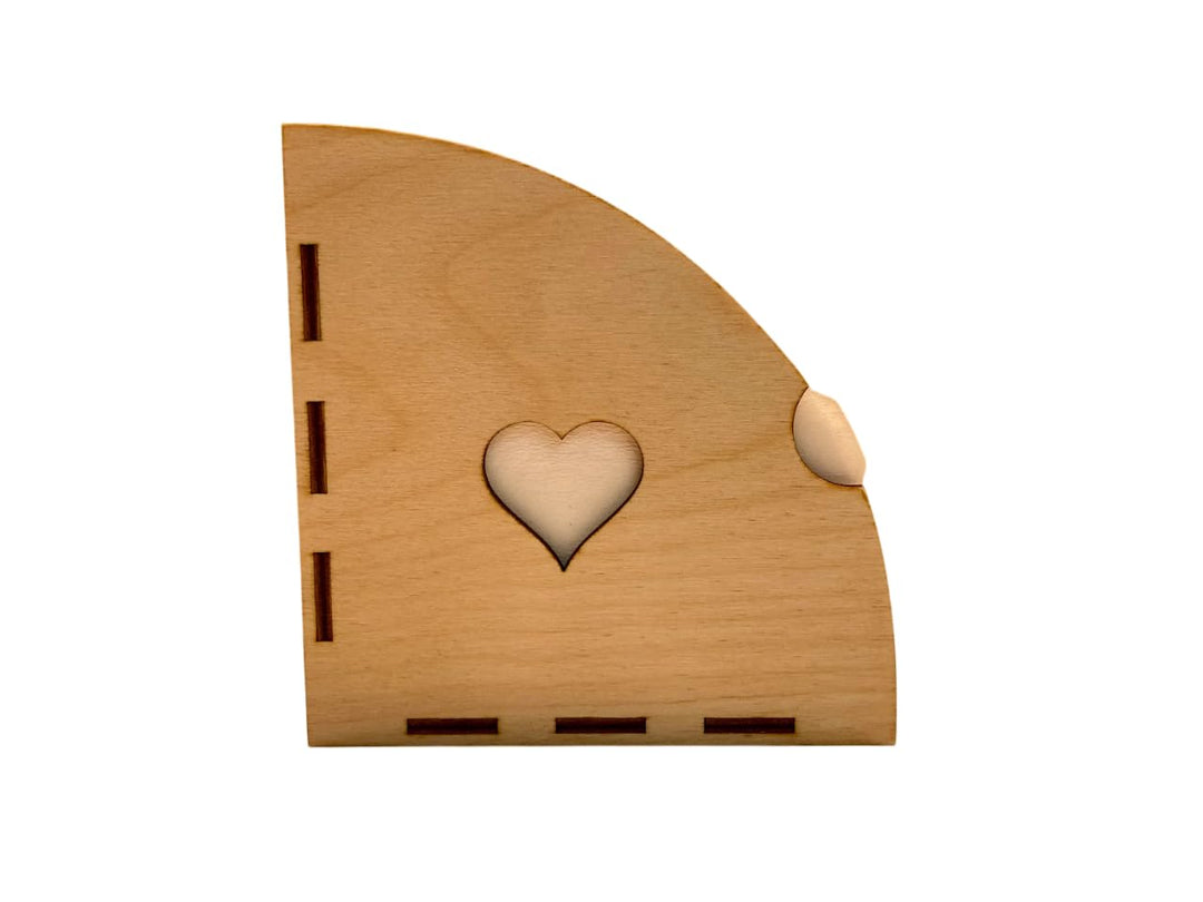 Filterhalter für Hario V60 Filterpapier aus Holz - Handmade personalisierbar (V60-03, Herz), Herz V6