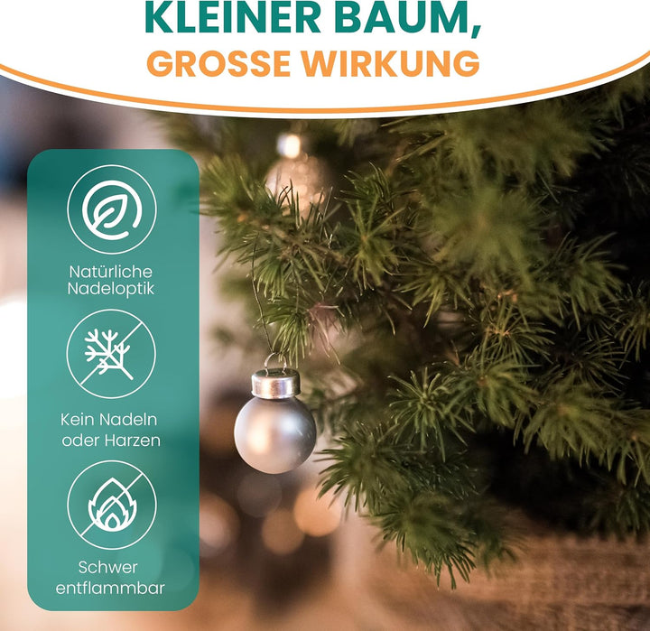 Künstlicher Weihnachten Baum – Christbaum künstlich klein – Künstlicher Weihnachtsbaum 90 cm – Weihn