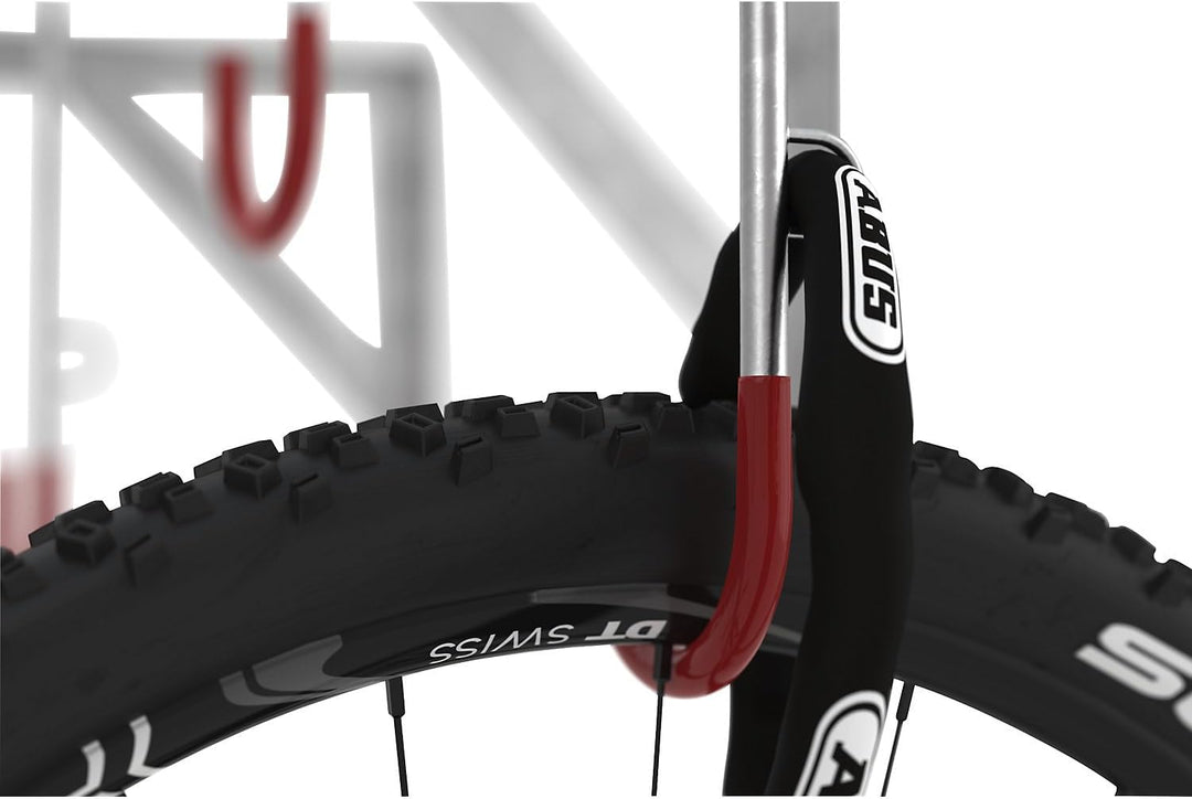 Fahrradständer - Reihen-Hängeparker Modell 3874 mit 4 Einstellplätzen - Wandmontage
