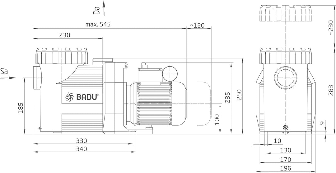 Speck Filterpumpe BADU Prime 7 mit 400 Volt