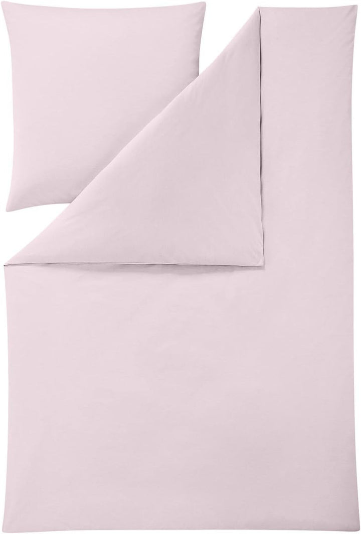 ESTELLA Mako Interlock Jersey Bettwäsche Uni Takoma rosneholz, Kissenbezug einzeln 80x80 cm, Kissenb