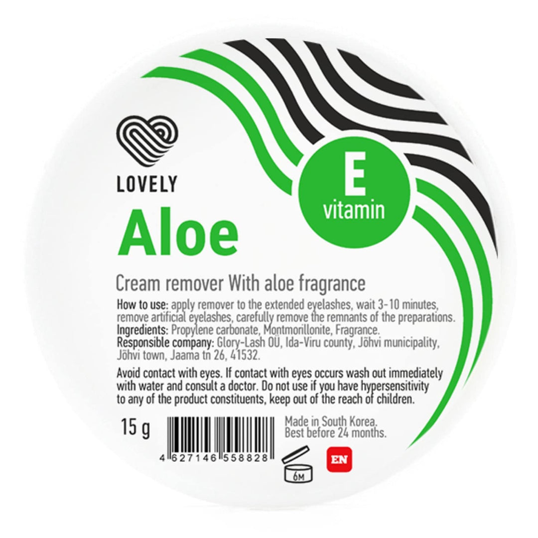 LOVELY Lash Cream Remover für Wimpernverlängerungen Duft:ALOE VERA | Wimpernremovercream zur sanften