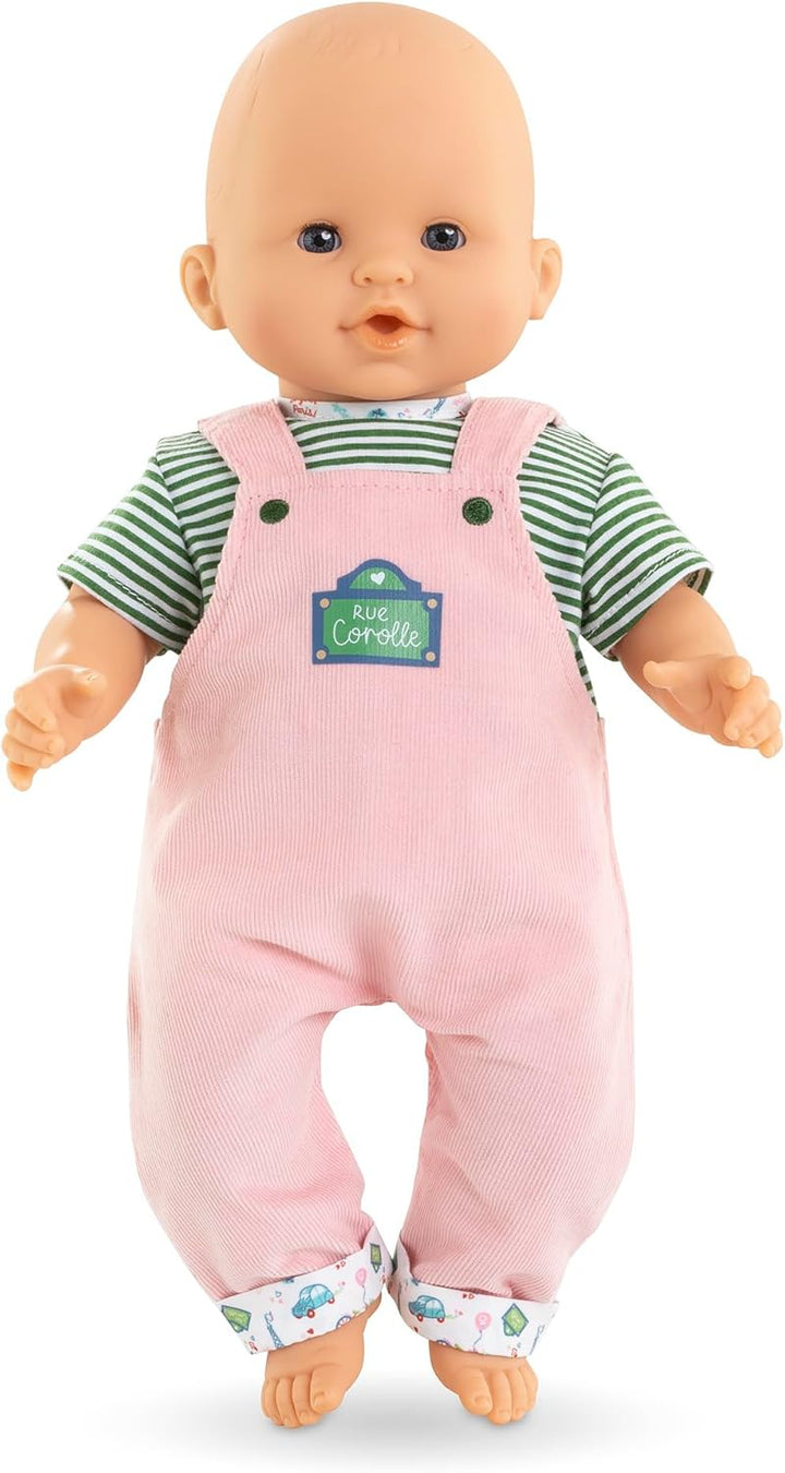 Corolle Mon Grand Poupon Shirt und Latzhose, Paris, für alle 36cm Babypuppen, ab 2 Jahren