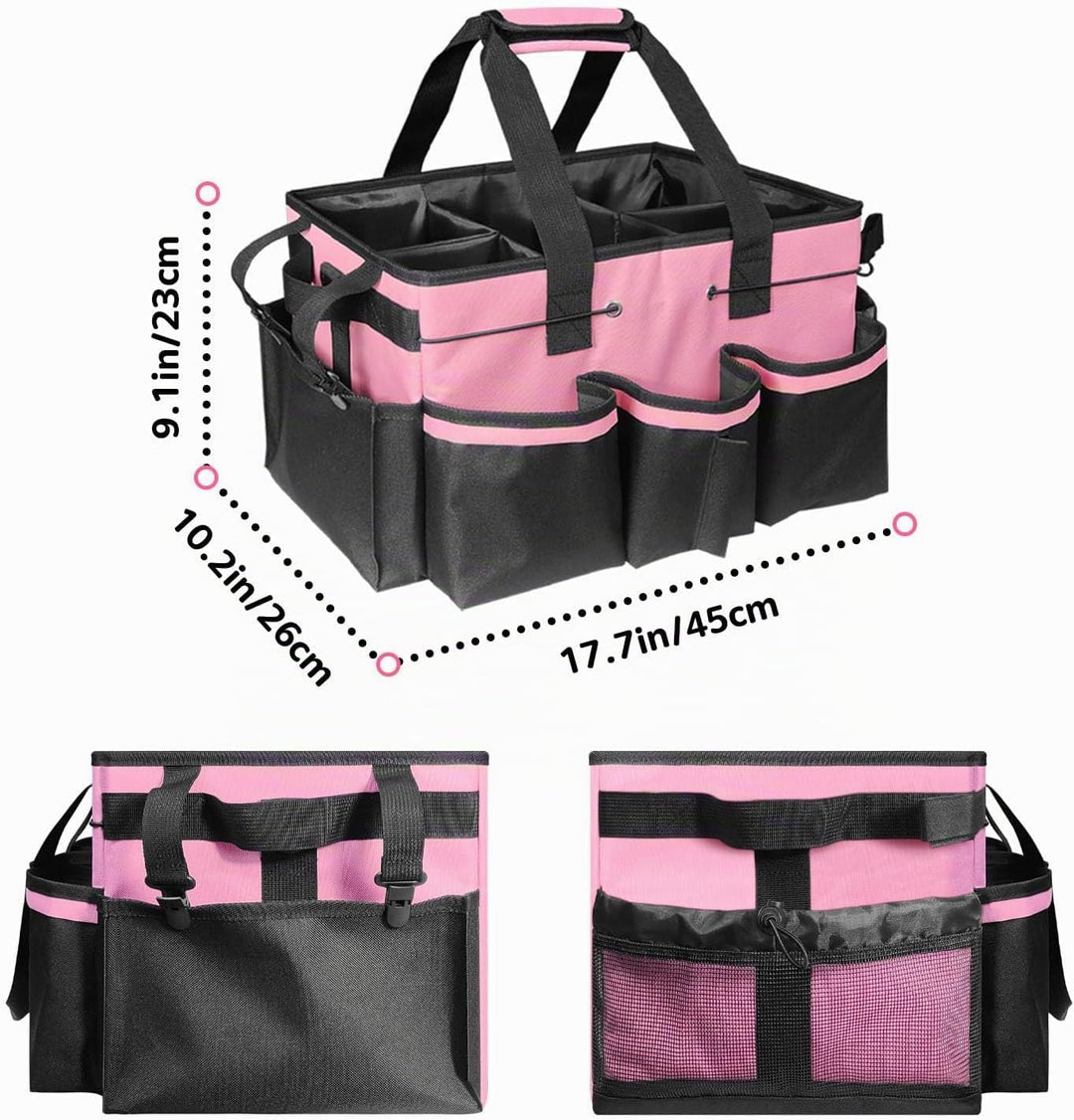 Boczif Reinigungs-Caddy-Tasche, tragbar, mit Griff, Schultergurten und Abnehmbarer Trennwand, Werkze