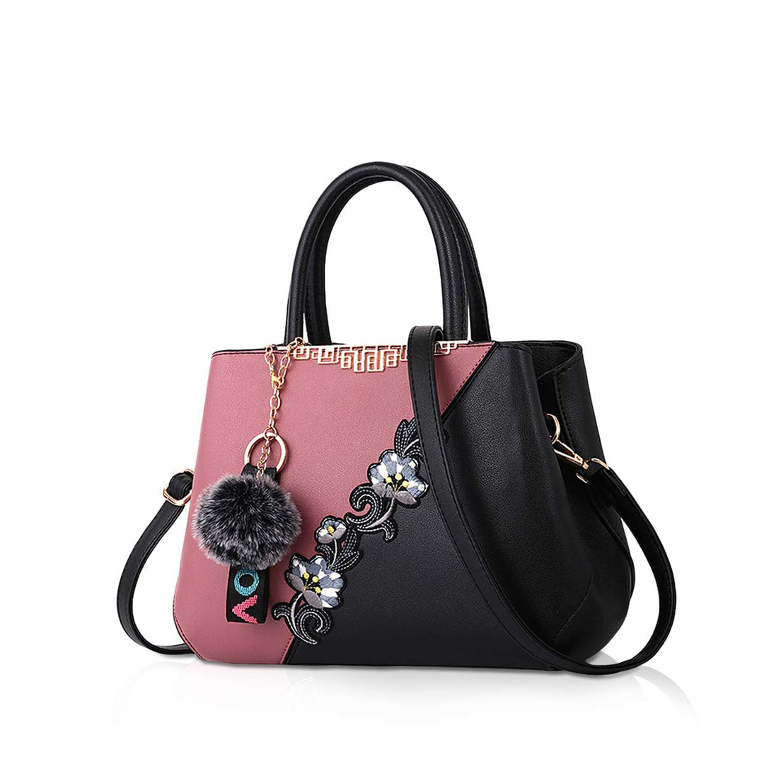NICOLE &amp; DORIS Handtaschen Damen modische Damenhandtaschen taschen Damen Umhängetaschen mit Blumenmu