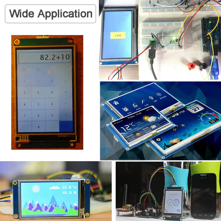 DIYmalls Nextion 2,4 Zoll HMI Display resistiver Touchscreen 5V TFT LCD 320x240 für Arduino ESP32 (N