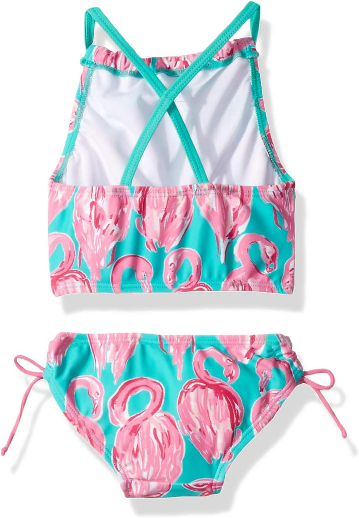 Kanu Surf Girls' Daisy Beach Sport Halter Tankini 2-Piece Swimsuit