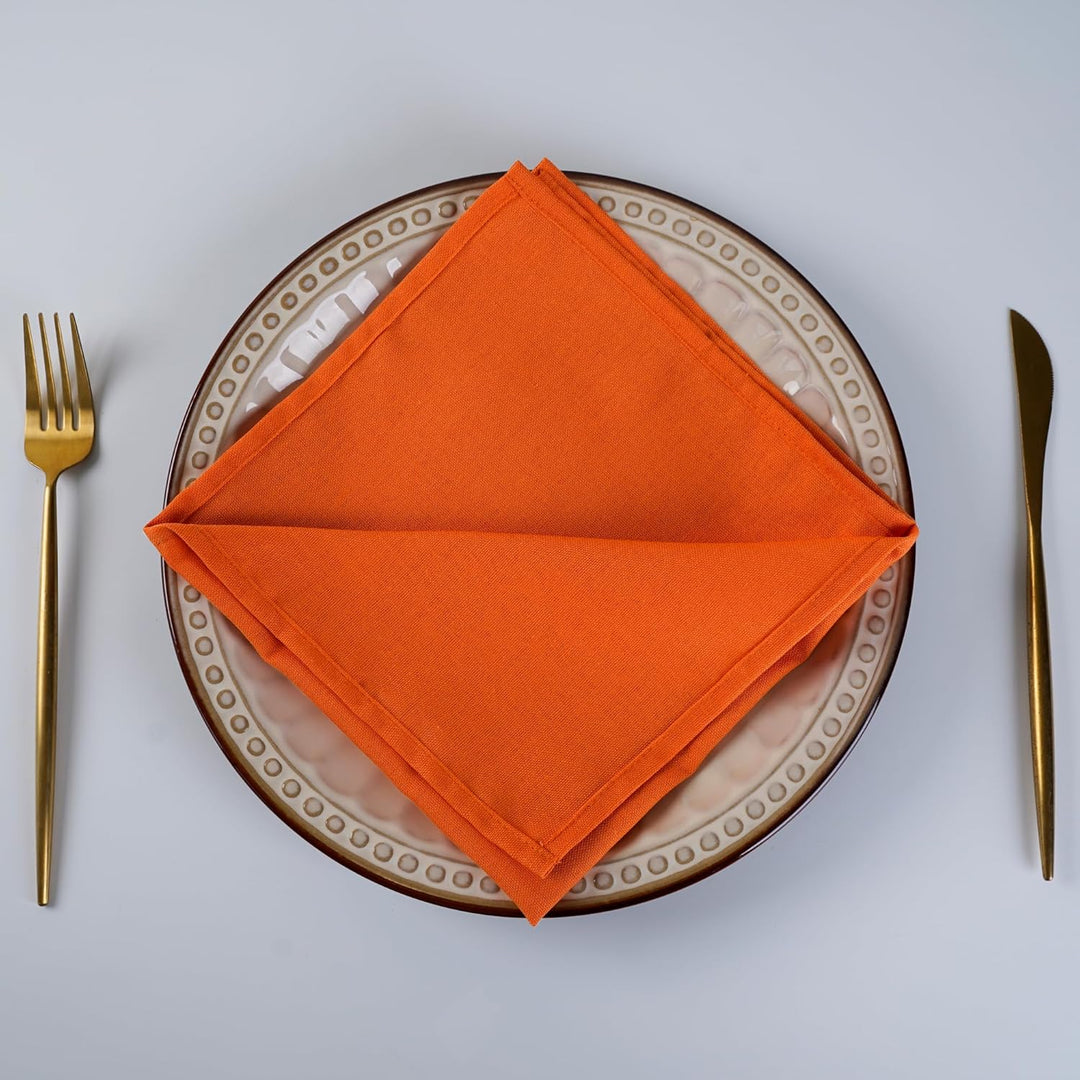 weich Polyester -Leinen gemischt Abendessen Cloth Servietten, 12 Stück (40 x 40 cm), für Veranstaltu