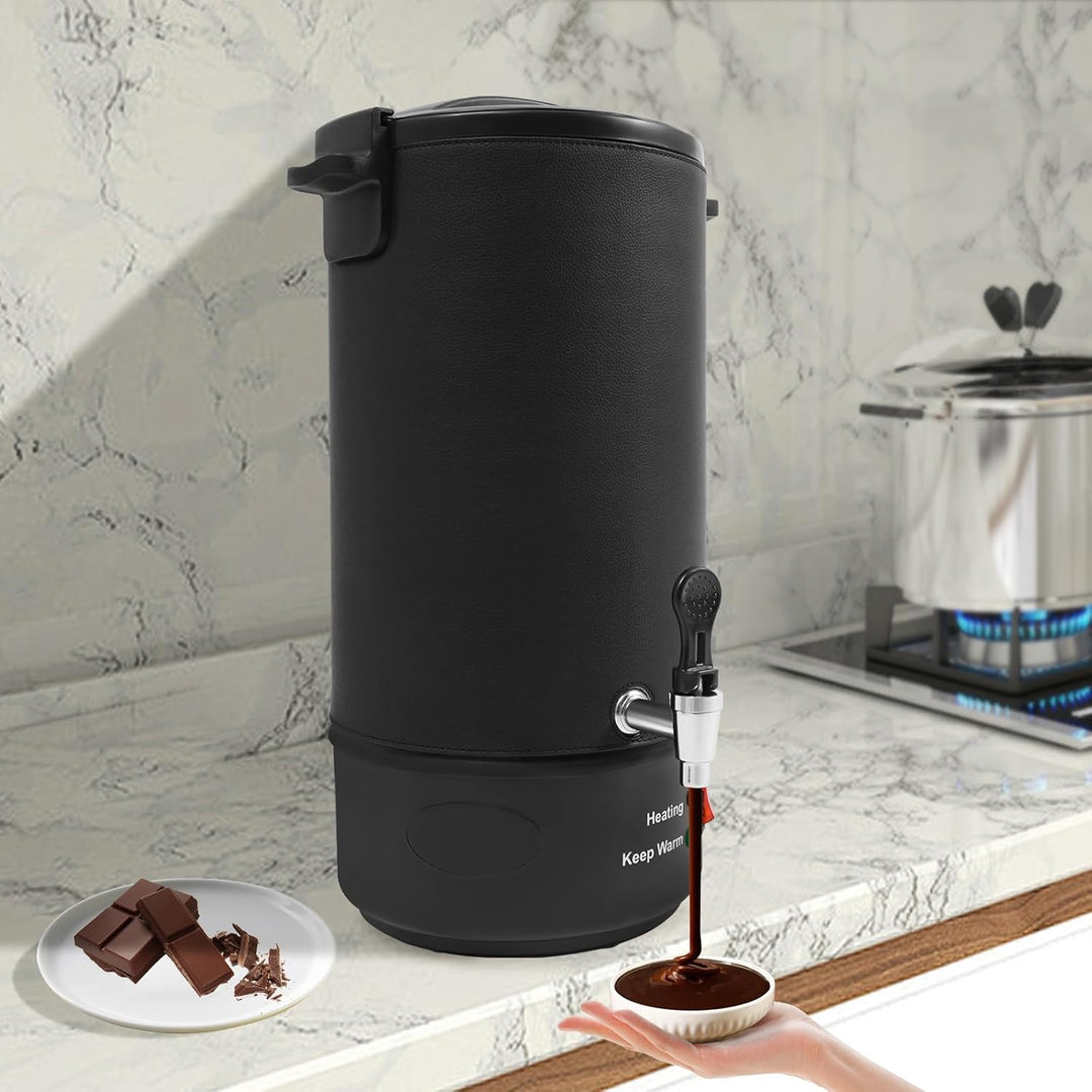 GGTYURTM 10L Wachsschmelzer Edelstahl 1100W EU Wax Melter 352oz Wachserhitzer mit Temperaturregelung