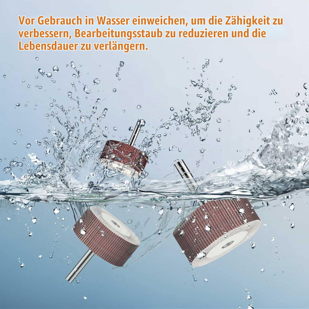24 Stück Fächerschleifer Lamellenschleifer Holz, Schleifaufsatz für Bohrmaschine Akkuschrauber, Gera