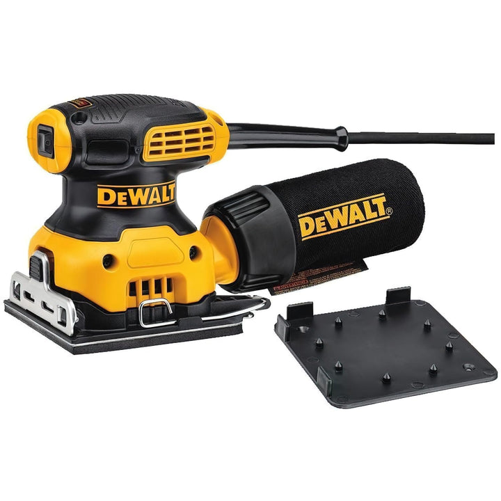 DeWalt Vibratiosnschleifer/ Schwingschleifer (230 Watt, Schwingkreis-ø 1.6 mm, Schleifplatte 108 x 1