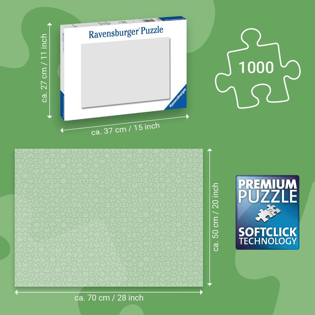 Ravensburger Puzzle 80713 - Farbenfrohe Häuser - 2x 1000 Teile Puzzle für Erwachsene und Kinder ab 1