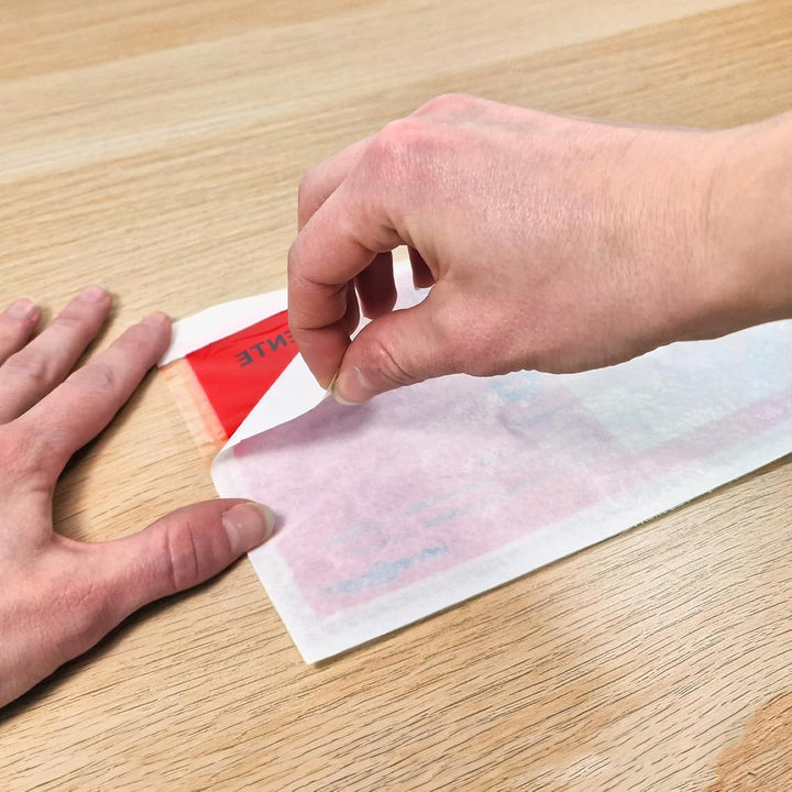 versando 6000 Lieferscheintaschen DIN lang selbstklebend Dokumententaschen Begleitpapiertaschen rot/