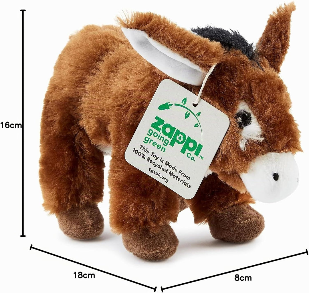 Zappi Co x3 Dreierpack Bauernhof-Spielzeugset für Kinder aus kuschelig weichem Plüsch, realistisch u