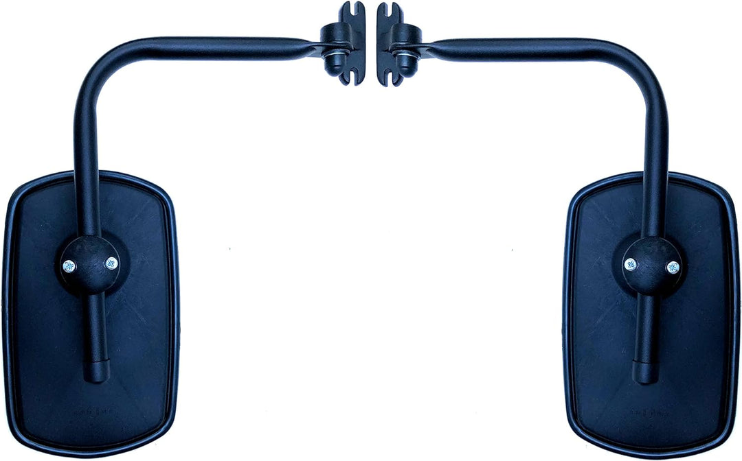 MelTruck® 2x Aussenspiegel 260x155 mm Ø14-20 mm E20 und Spiegelhalter für LKW Bagger Traktor