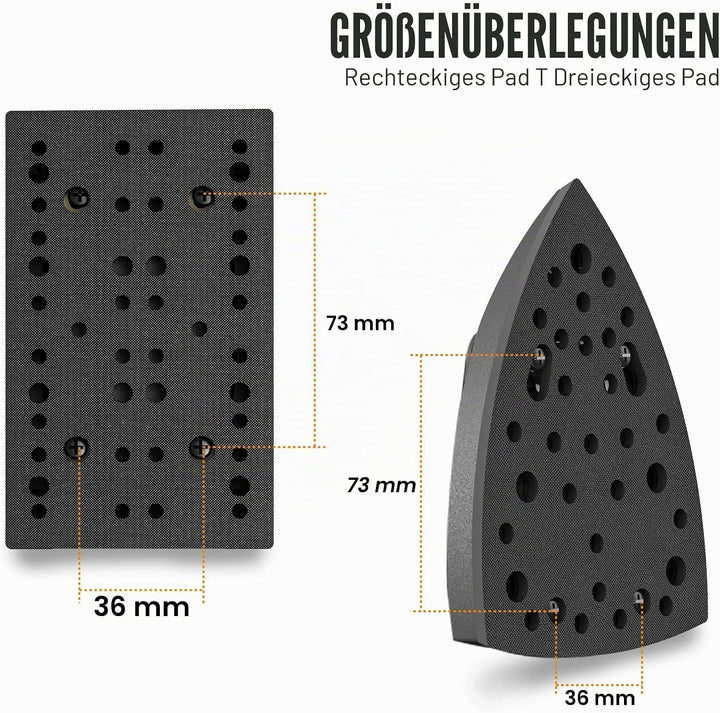 MAXXT 2IN1 Bürstenloser Delta- und Rechteckschleifer 350W, 6-stufige Drehzahlregelung (4000-10000 U/