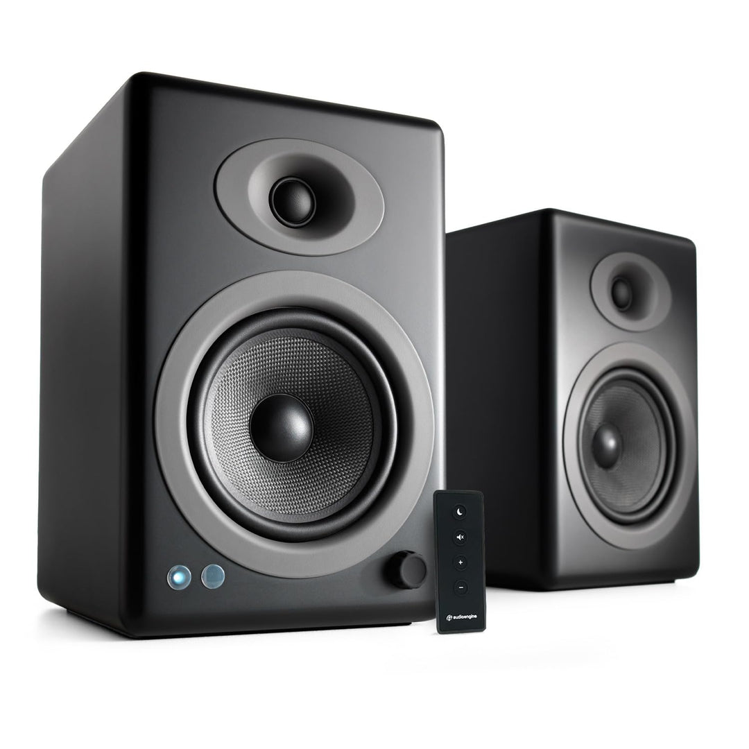 Audioengine Regallautsprecher A5, 150-W-Lautsprecher | Heimkinos und Studiomonitore A5 Wired Schwarz