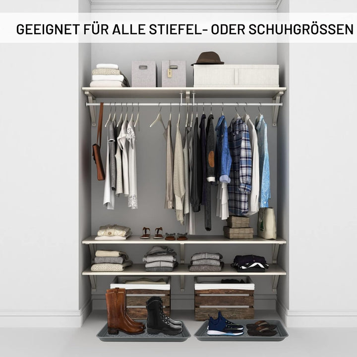 Schuhabtropfschale 2er Set ，43 x 33 x 3 cm, für Haustiere, Hunde, Schuhe, Haustiere, Garten, Schlamm