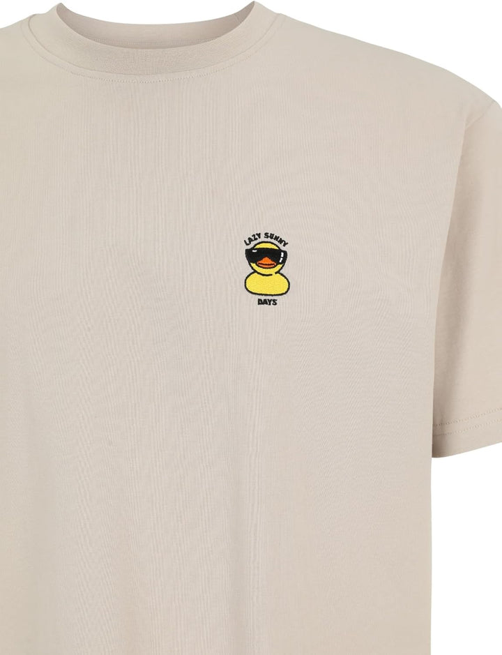 IRIEDAILY Herren T-Shirt Lazy Sunny Day EMB Bio-Baumwolle Regular Fit XS Sandstone, XS Sandstone