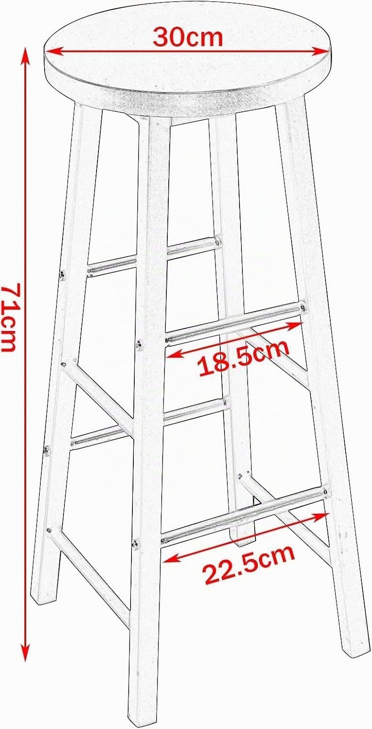 WOLTU BH130dc-2 2X Barhocker Bistrohocker Tresenhocker Barstuhl, Gestell aus stabilem Stahl, Stizflä