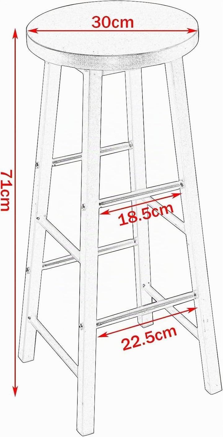 WOLTU BH130dc-2 2X Barhocker Bistrohocker Tresenhocker Barstuhl, Gestell aus stabilem Stahl, Stizflä