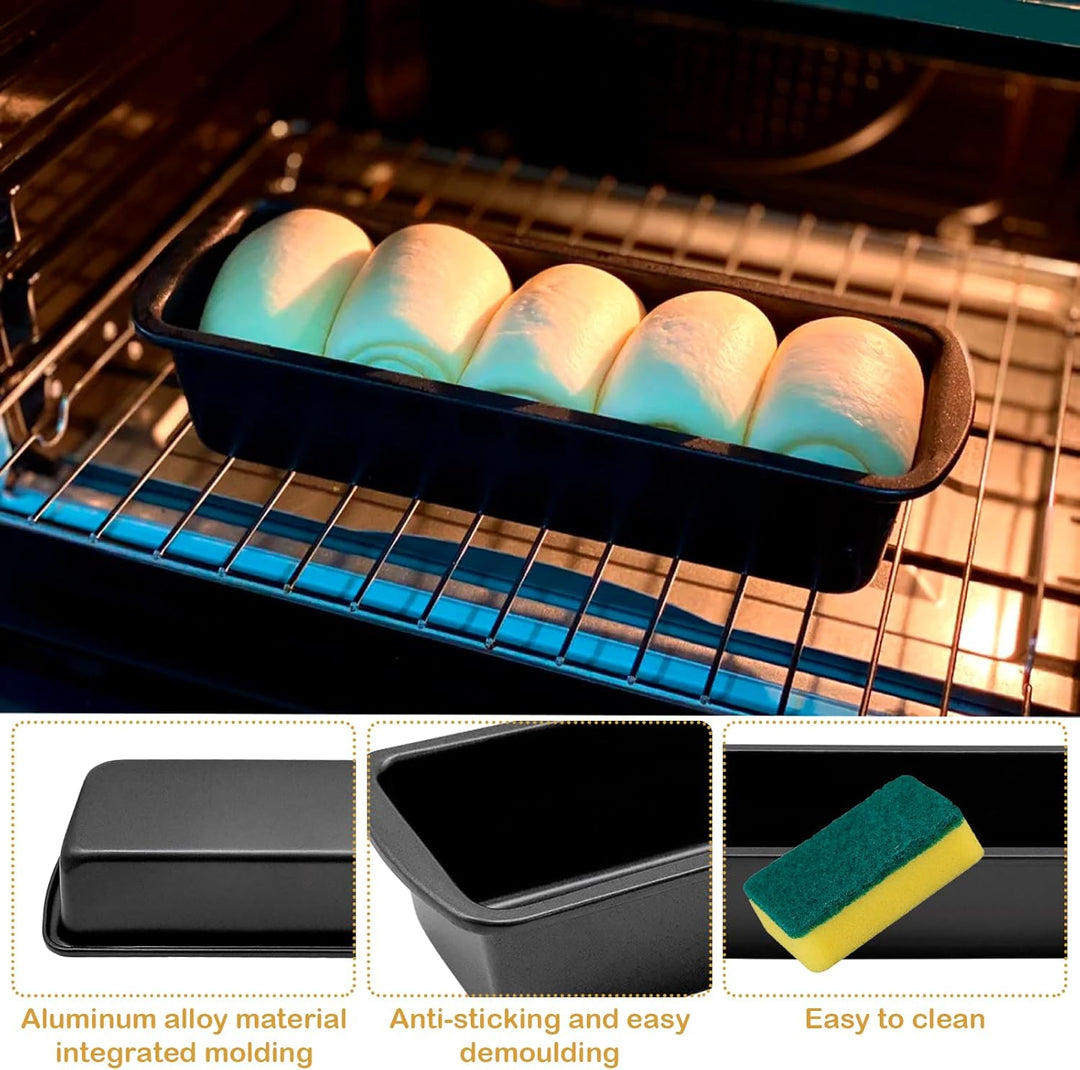 2 Stk Brotbackform Rechteckig, 27x9,5x6cm Kastenform Kuchen Edelstahl Kastenform Brot Brotbackformen