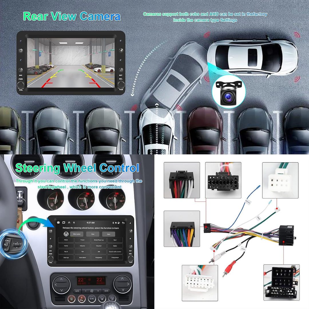 Hodozzy 8 Core 4G+64G Android Autoradio für Alfa Romeo 159 2004-2011 mit Navi WiFi, 7 Zoll Touchscre