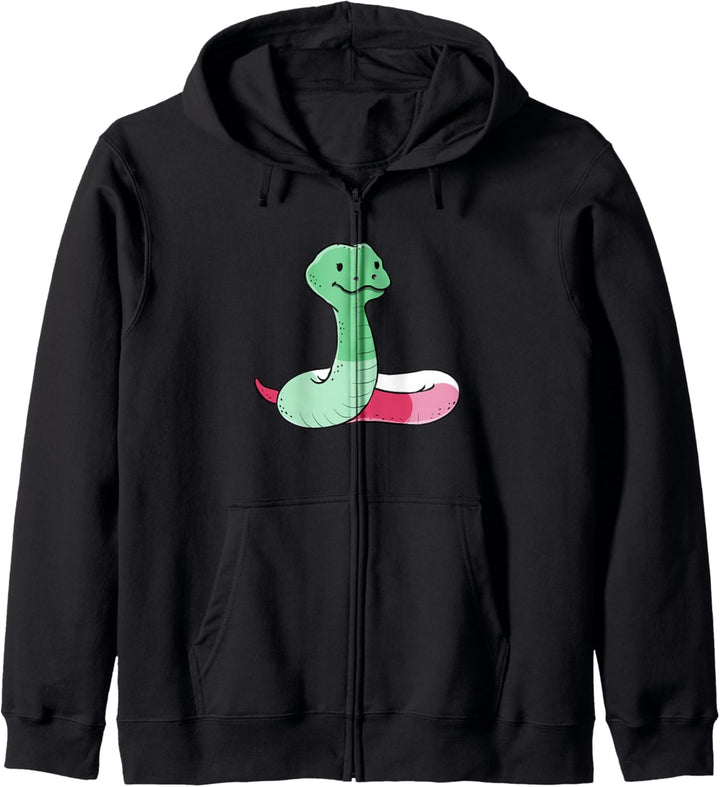 Schlange Abrosexual Pride Kapuzenjacke