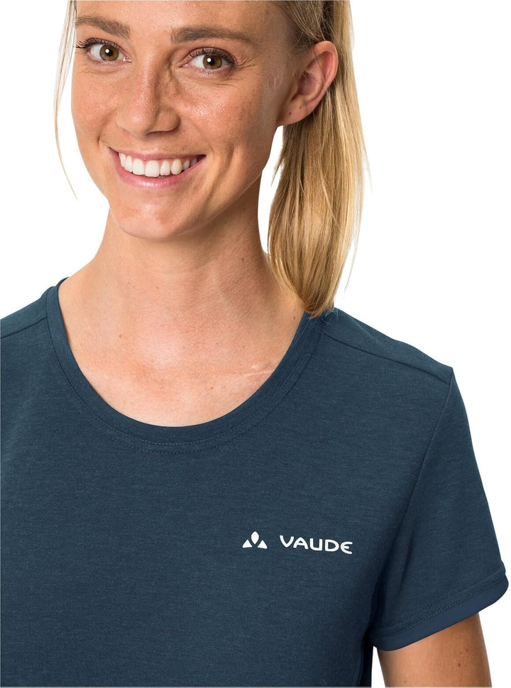 VAUDE Women's Sveit Shirt - T-Shirt Damen Dark Sea Uni 38, Dark Sea Uni 38