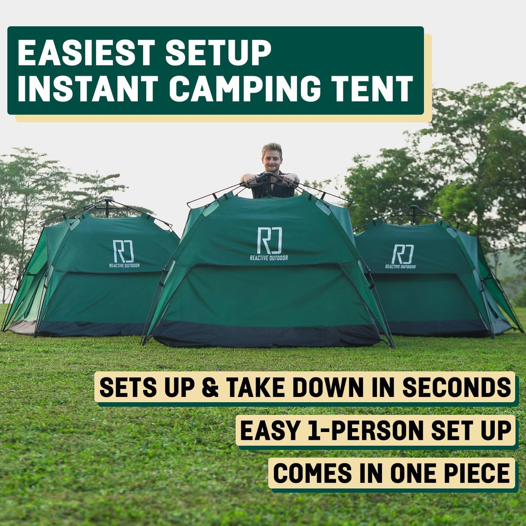 Reactive Outdoor Zelt - 3 Sekunden Zelt - 3 Sekunden Instant Pop Up Zelt - Einfache und schnelle Ein