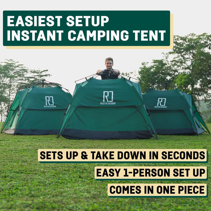 Reactive Outdoor Zelt - 3 Sekunden Zelt - 3 Sekunden Instant Pop Up Zelt - Einfache und schnelle Ein
