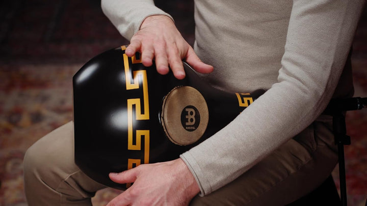 Meinl Percussion ID3GO Fiberglass Tri Sound Ibo Drum (Large), gold ornament, Gold Ornament