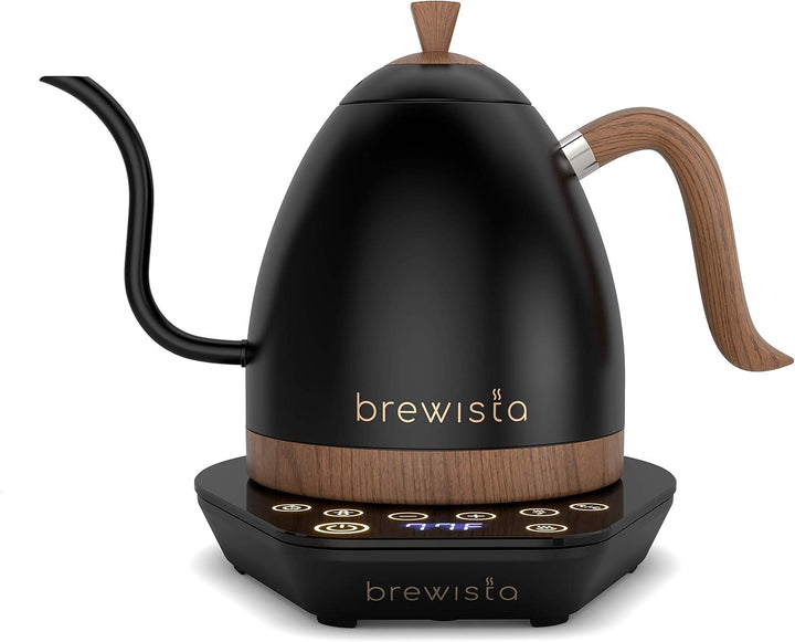 Brewista Artisan Matte Black | Elektrischer Wasserkocher | Schwanenhals Auslauf | Temperaturregelung