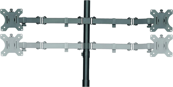 LogiLink BP0046 4-fach Monitor-Schreibtischständer 33-81,3 cm (13-32 Zoll) schwarz