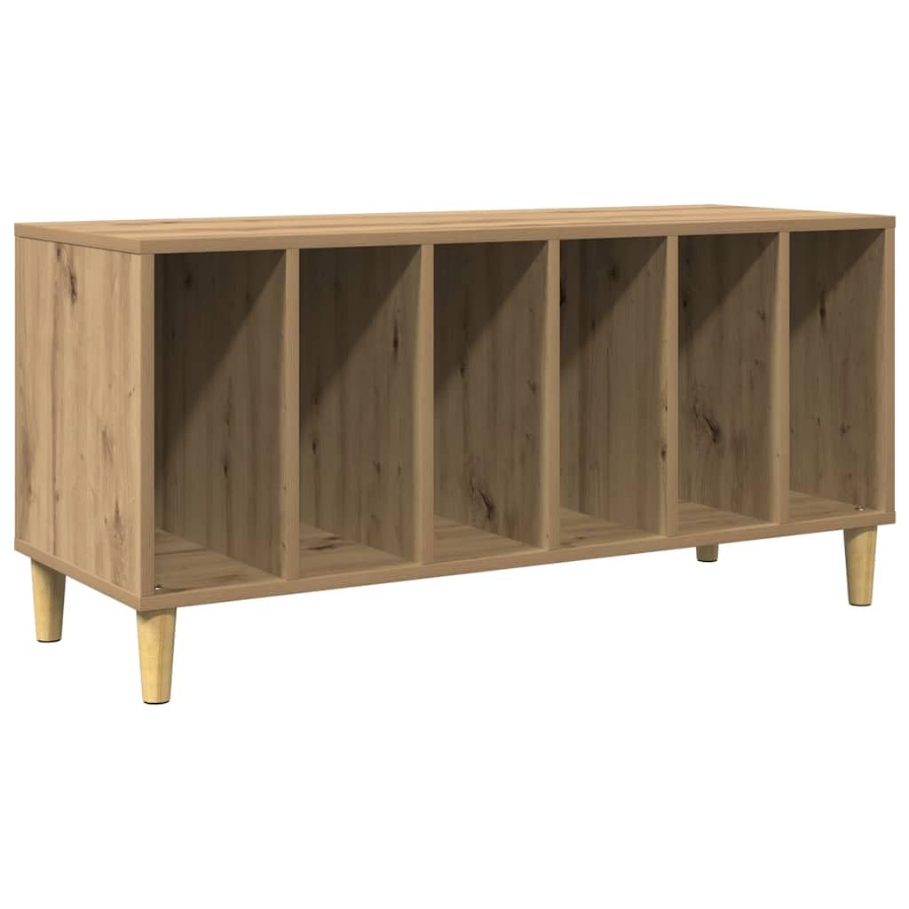 vidaXL Plattenschrank Artisan-Eiche 100x38x48 cm Holzwerkstoff, Schallplattenschrank, Vinylschrank,
