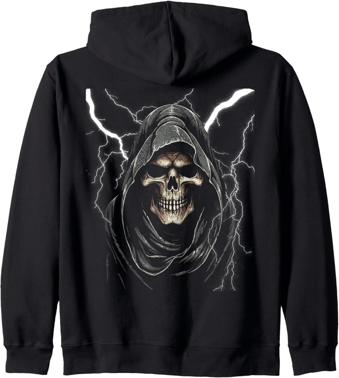 Sensenmann Gothic Halloween Heavy Death Metal Musik Kapuzenjacke