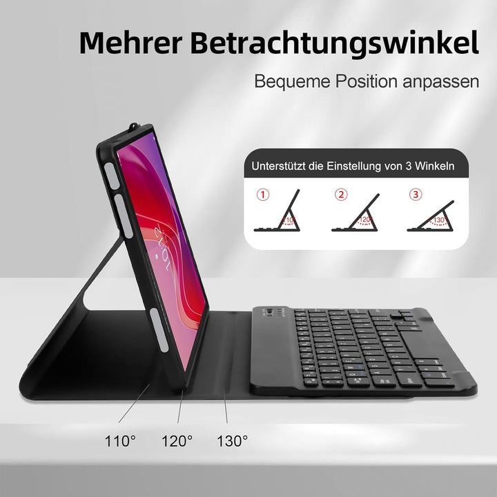 AGARELE Tastatur Hülle für Lenovo Tab M11 11 Zoll 2024, [QWERTZ Deutsch] Tastatur für Lenovo Tab M11