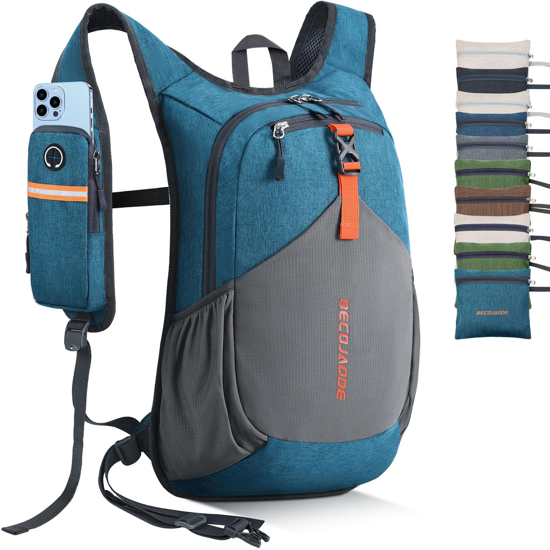 15L Wanderrucksack Herren Kleiner Rucksack Damen Leichter Daypack Tagesrucksack Faltbarer Trekkingru
