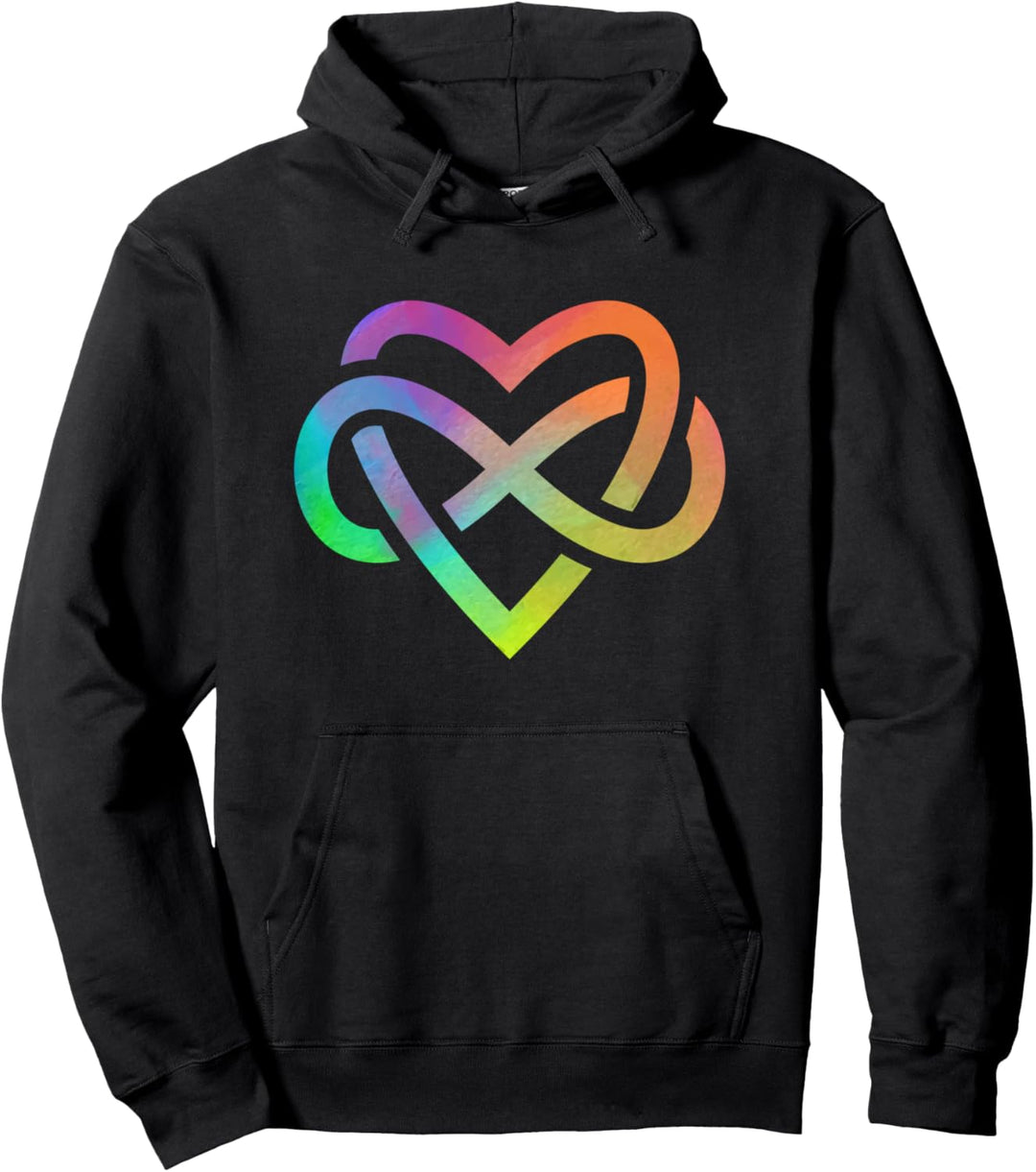 Unendlichkeits-Herz-Symbol, Unendlichkeitssymbol, LGBT-Geschenk Pullover Hoodie