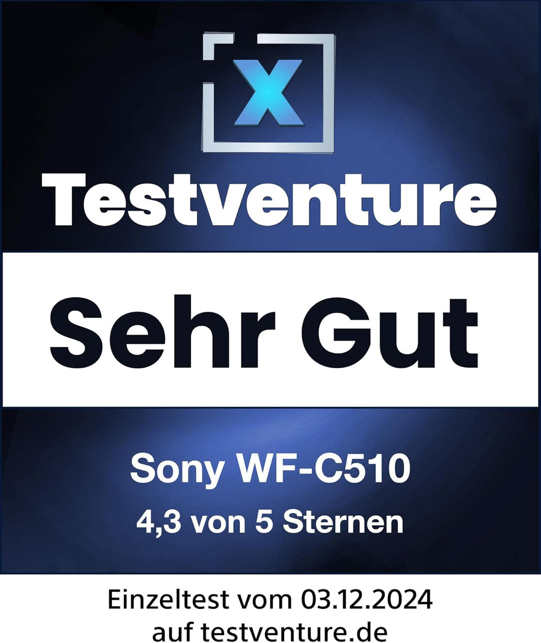 Sony WF-C510 Truly Wireless Kopfhörer - Kleine, leichte Bluetooth In-Ear-Kopfhörer mit Multipoint-Co