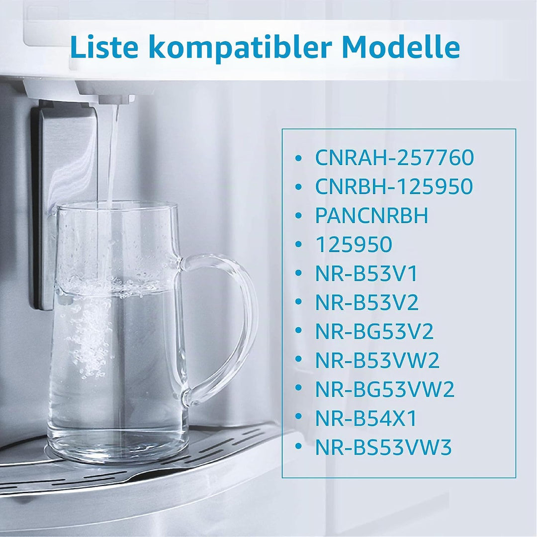 Aquacrest 257760 Ersatz-Kühlschrank-Wasserfilter, kompatibel mit Panasonic CNRAH 257760, CNRBH-12595