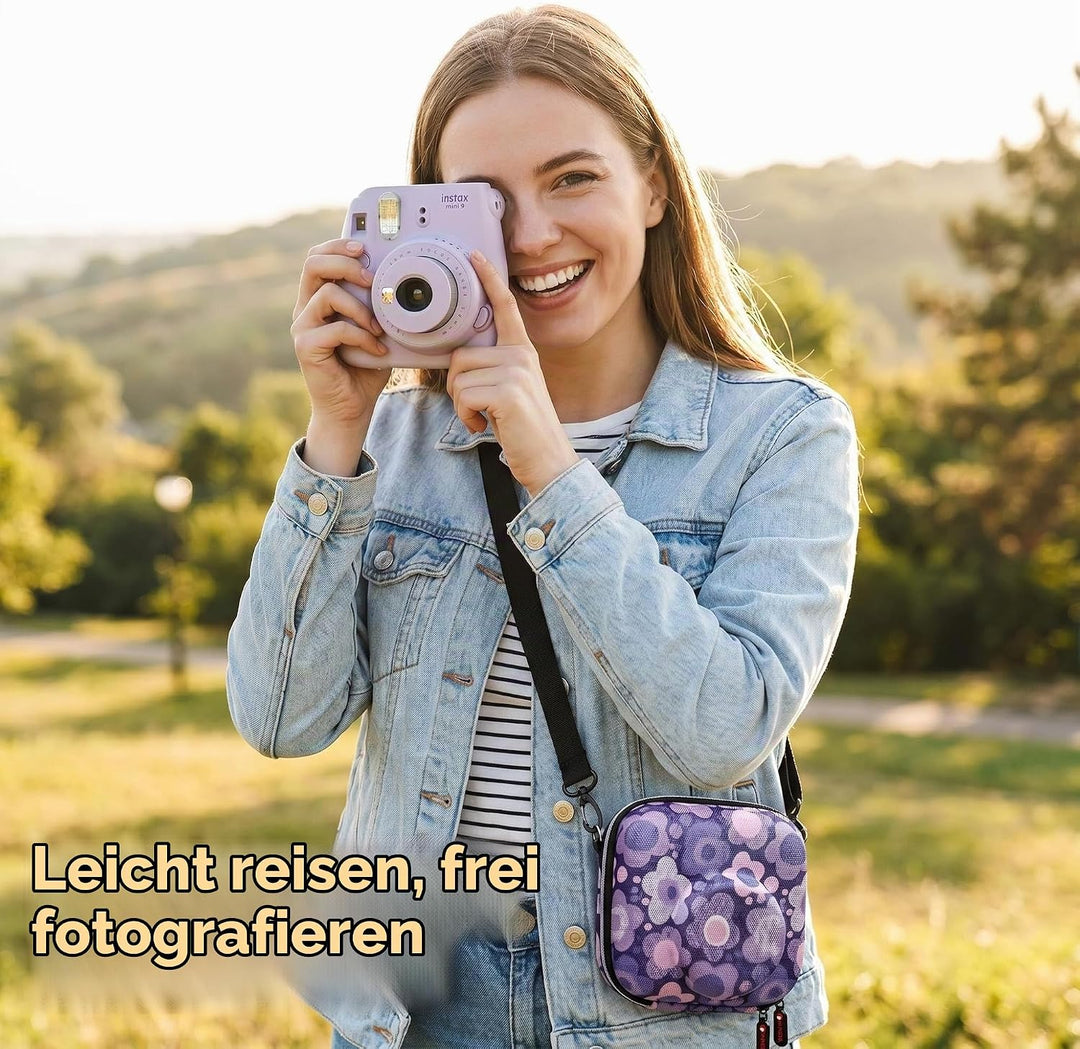 XANAD Schutzhülle für Fujifilm Mini 11 / 12 / 10 / 9 / 8 Eva Sofortbildkamera Tasche Lila, Lila