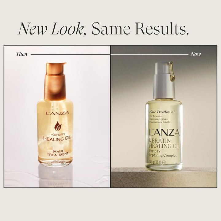 L'ANZA Keratin Heilöl Haarbehandlung (50 ml), Regeneriert, Belebt & Nährt Trockenes, Geschädigtes Ha
