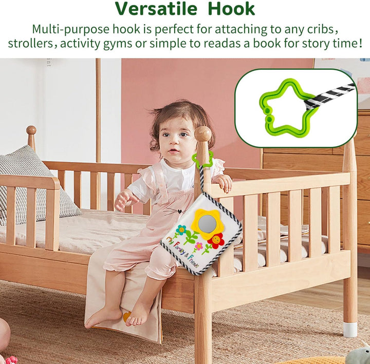 Boczif Baby-Fotoalbum, Baby-Memory-Buch für 18 Bilder, weiches Fotobuch aus Stoff mit Baby-Versicher