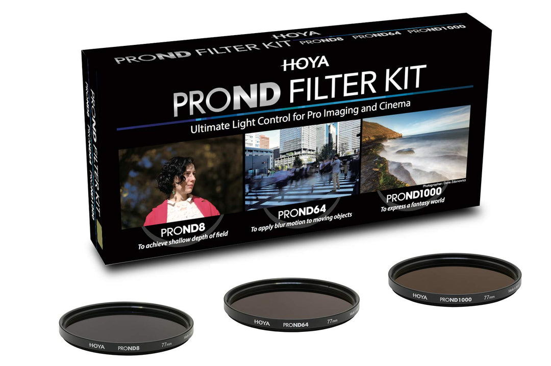 Hoya PRO ND KIT (8/64/1000) 58mm, Praktisches Set mit 3 verschiedenen Hoya PRP ND Filter zur Lichtre