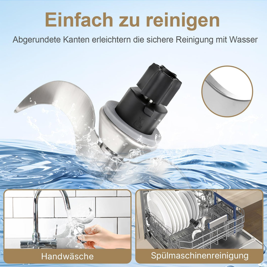 Teigmesser für Vorwerk Thermomix TM31, Mixmesser Ersatzteile für Thermomix TM31, Edelstahl-Teigmisch