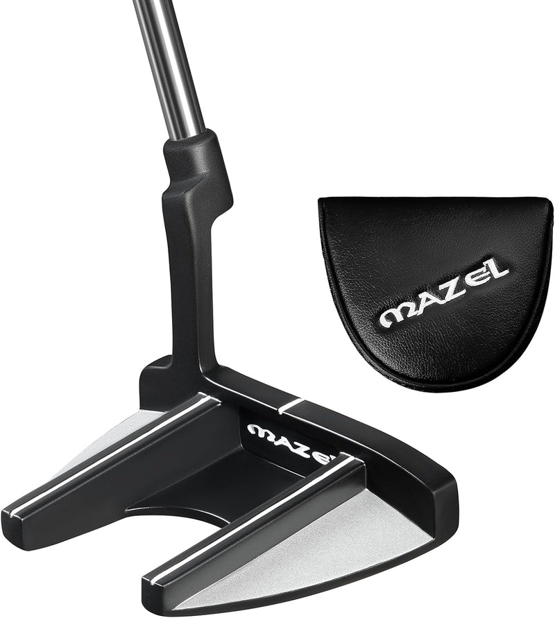 MAZEL Golf-Putter für Herren, rechte Hand, 89,9 cm, MP-002 Double Bend Face Balance Mallet Putter, M